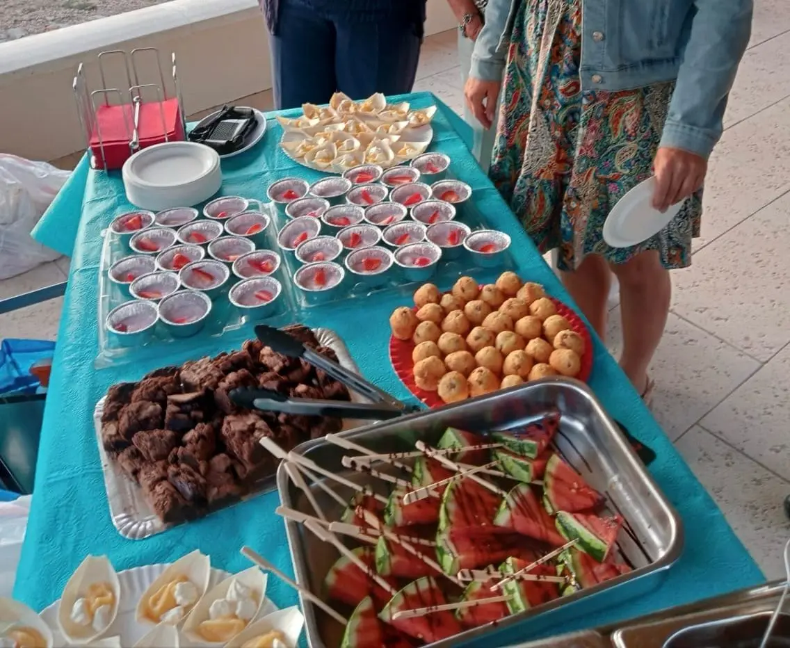 Mini desserts after bbq